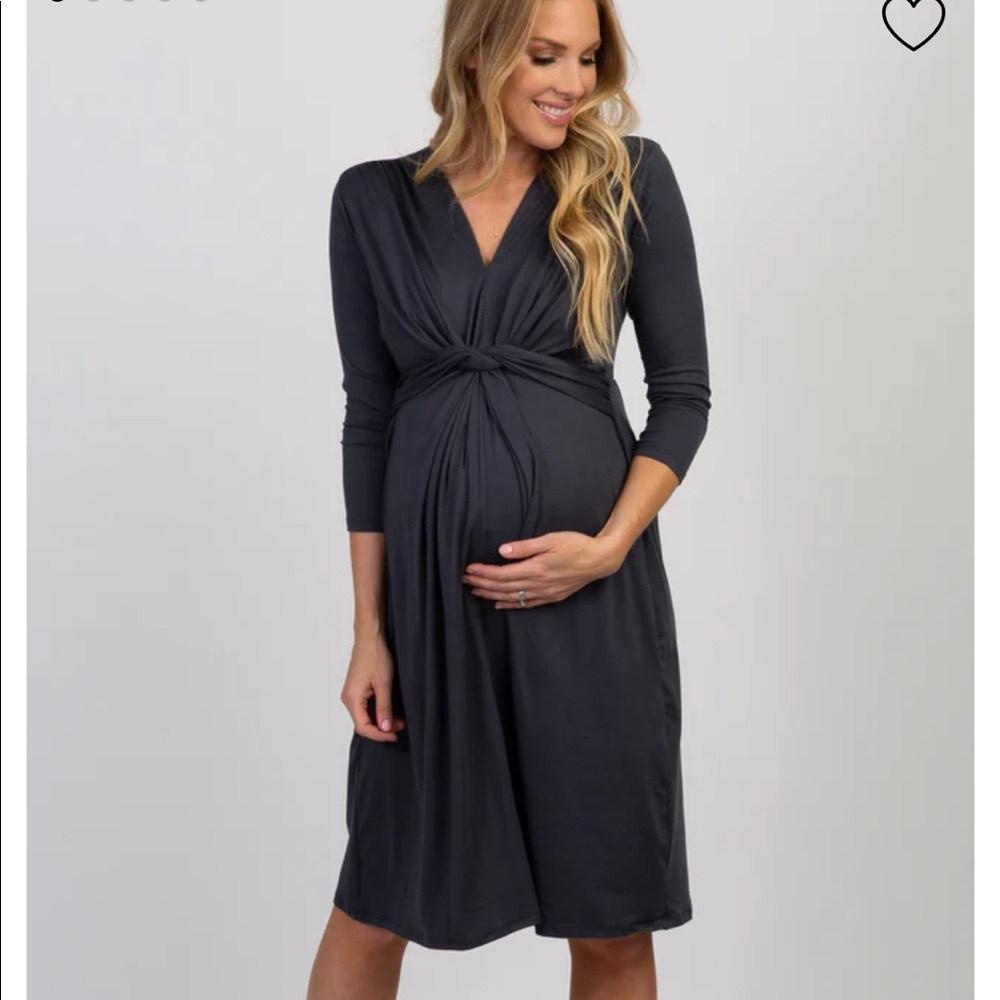 New PinkBlush Brand Maternity twist front  Dress Designed by REB. In J. 220